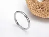 2mm Silver Rose gold Tungsten Carbide Rings for Women High Polished Plain Domed Thin Silver Wedding Band Size 5122275705