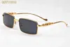 2020 Модные мужские солнцезащитные очки для женщин для женщин золотые металлические рамки Мужские бокалы буйвола в очки зрелистые очки зрелисты