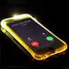 Telefon Case Arka Fundas TPU + PC LED Flaş Işık Up Case hatırlatmak gelen Gelen çağrı Kapak iPhone X 8 7 SE 6 6 S Artı Samsung S7 S6 Kenar Not 5