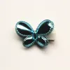 New 30pcs/lot PU Leather Hair Clips Animals Butterfly Hairpins Kids Handmade Girls Gold Felt Headwear Hotsale Accessories Cute Kids Hairpin