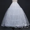 الكرة ثوب 4 الأطواق البيضاء داخلية الزفاف تنورة ثوب نسائي مع الدانتيل حافة الزفاف كرينولين Q06