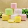 100pcs 10g/20g empty small plastic bottle jars containers with more color for storage,clear cream tin for skin cream nail art