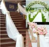 4,8 * 33 pés cadeira de mesa Swags Sheer Organza Fabric Diy Wedding Party Decoration (1,45m * 10m)