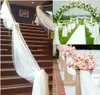 4,8 * 33 pés cadeira de mesa Swags Sheer Organza Fabric Diy Wedding Party Decoration (1,45m * 10m)