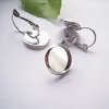 Beadsnice Messing-Ohrring-Basis mit Hebelverschluss, blanko, DIY-Ohrringe, passend für 10 mm Glas-Cabochon ID6334