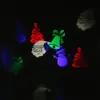 LED-effekter Julljus Spotlights Landscape Projector Snowflakes Santa Stars Gifts Pattern Lens Moving Light Show för Xmas