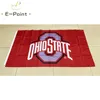 NCAA Ohio State Buckeyes Bandeira 3 * 5 pés (90 cm * 150 cm) Bandeiras de poliéster Decoração de banner bandeira de jardim de casa voadora Presentes festivos