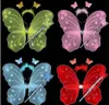 20 st Liten flicka Angel Butterfly Wings Tre-Piece Toy Barnens prestanda Kostym Props Fairy Wand Magic Bar