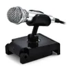 Microphone filaire unidirectionnel en métal, Mini tablette de téléphone portable, Microphone à condensateur avec support, Microphone de Studio pour ordinateur