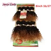 Weaves Encerramentos 8 Pcs Loose Onda Extensão Brasileira do Cabelo Brasileiro, Mongolian Curly Human Trançado Cabelo Crochet Tranças Jerry Curl Hair Para Marley