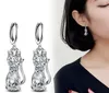 2017 New fashion Woman / girl / Madam platings ovely kitten Ear clip crystal earrings Necklace Luxurious wedding Jewelry Set