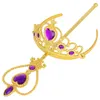 Colore oro Forcine Tiara Principessa Accessori Cosplay strass Bambini Corona Capelli Diademi Accessori per capelli per bambini IB296