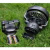 Outdoor Camping Namiot 18led Lampa z wentylatorem High Power Light Light Lampy Podróżne Przenośne 180 Obrotowy Hak Latarnia Oświetlenie