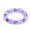 Meilleur cadeau perles rondes cristal d'agate accessoires perlés faits à la main bracelet en gros FB315 ordre de mélange 20 pièces beaucoup Bracelets de charme