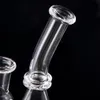 Retail Newest Quartz Bearker Smoking Accessories with Side Joint 127mm Length 14mm 19mm Female with Gift Box Beaker