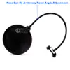 Double Layer Condenser Microphone Pop Filter Mask Shied Gooseneck Windscreen For Boom Mic Stand Computer Video Recording Studio Wi8484543