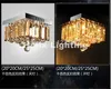 Gratis frakt Nyligen fyrkantig LED Crystal Ceiling Lamp 3W Fixture Champagne Tak Ljusbelysning Lampa Flush Mount Garanterad 100%