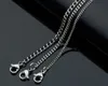 best price 50pcs Lot wholesale jewelry stainless steel silver Smooth 4mm wide Curb Link chain necklace women men jewelry 18 inch-28 inch