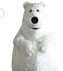 Custom Polar Bear Mascot Kostym Vuxen Storlek Gratis frakt