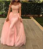 새로운 이브닝 드레스 분리 가능한 기차 백 지퍼 사용자 정의 만든 베스티 도스 드 Noiva 2017와 어깨 레이스 Applique 댄스 파티 드레스 인 어 공주