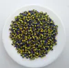 New style stripy pattern Glass Seed Beads opaque glass Jewelry DIY beads about 4mm beads blue/yellow