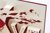 Love Tree Handmade Kirigami Origami 3D Pop UP biglietti d'auguri per forniture per feste festive di compleanno di nozze