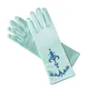 Gants de doigt pour enfants 7 couleurs enfants dessin animé paillettes poudre impression enfants gants de fête pour princesse filles robes mitaines cadeaux de noël