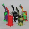 Portable Narguilé Silicone Barrel Rigs pour Fumer Herbe Sèche Incassable Percolateur D'eau Bong Fumée Concentré D'huile Tuyau DHL