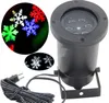 Natale Fiocco di neve Luci laser Neve LED Paesaggio Luce Vacanze all'aperto Giardino Decorazione Proiettore Motivo in movimento Faretto CA 110-265 V