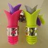 Lily Wine Bottle Stoppers Bar Tools Flower Silicone Approved Food Grade Durable Wine pourer