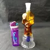 Bone Hookah, Partihandel Glas Bongs Tillbehör, Glas Vattenrör Rökning, Gratis frakt