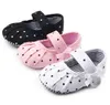 Newborn First Walker Infant Toddler Cute Shoes Baby Girl Bow Dot Princess Shoes 0-18 Mon 11