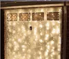 10m * 4m 1280 LED Vorhang Lichter Weihnachtsbeleuchtung Baumwolle Ball Light Decoration Hochzeitsbedarf Outdoor LED Urlaub Serie AC 110V-250V