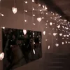 4M 18 pièces coeur amour LED rideau lumière multicolore chaîne bande Festival vacances rideau lumières de mariage guirlandes fête décor