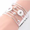 New Fashion Wire Bangle DIY Interchangeable Cross Around Bangle Bracele 18mm Snap Bracelets Jewelry Wholesale 3 styles