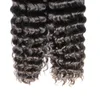 # 4 Marrom Escuro Eu Dedo Extensões de Cabelo Profunda Curly brasileira virgem cabelo de fusão 100g / fios de cabelo humano extensão de queratina