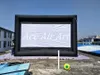 6M W x 4m H Giant Black Frame i biały nadmuchiwany ekran filmowy na sprzedaż i reklamę na ziemi wykonanej w Chinach