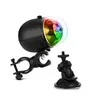 LED Colorful Bicycle Disco DJ Effect Stage Light Mini Portable USB Rechargable RGB Rotating Light with Bicycle Clip (1PCS)