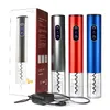 US Plug Rechargeable Electric Wine Opener Kit Automatic Wine Bottle Opener Cordless With Foil Cutter and Vacuum Stopper