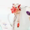 Neuer eleganter Bobby Pin-Blumen-Schmetterlings-Haarnadel-bunter Rhinestone-Haar-Stock #T701