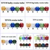 قبعات استبدال أنبوب راتنج لامعة جديدة للزجاج TF12 TFV8 BABY BABY BABY TANK CLEITO 120 MELO 3 III MINI TROLL RTA DRIP TIP