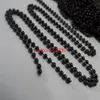 En vente 5 mètres de Lot 3mm /2.4mm couleur noire perles rondes chaîne à billes en acier inoxydable bijoux trouver/marquage chaîne bricolage