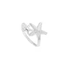 Everfast Wholesale 10pc/Lot Twinkle Twinkle Ring Ring Nautical Beach 2 Starfish Ring للنساء هدايا عيد ميلاد EFR068