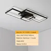 New Arrival Black/White LED Ceiling Chandelier For Living Study Room Bedroom Aluminum Modern Led Ceiling Chandelier