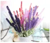 Kolorowa sztuczna lawenda 12 głów 51 cm/20 cali bukiet Flower do dekoracji domowej dekoracji