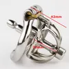 New Super Small Male Chastity Device 42 MM Adult Cock Cage With Urethral Catheter BDSM Sex Toys Stainless Steel Chastity Belt