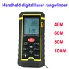 Freeshipping hochwertiger Laser-Entfernungsmesser 40/60/80/100 m Laser-Entfernungsmesser Laser-Entfernungsmesser Messen Sie die Flächen-/Volumenprüfung