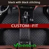 Veeleo Custom-Fit 6 Farben Leder Auto Fußmatten für Audi S3 S5 S6 S7 S8 SQ5 Wasserdicht Anti-Rutsch 3D Automatten Teppiche Liner257A