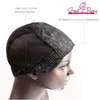 Greatremy Bonnets de perruque professionnels pour la fabrication de perruque avec peignes et sangles réglables, dentelle suisse, noir, taille moyenne