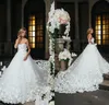 Romantic Speranza Couture Wedding Dresses 2020 Sweetheart Full Appliqued Floral Flowers Cathedral Train Bridal Dress Custom Made Bridal Gown